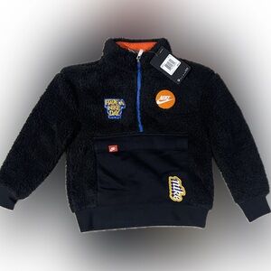 Nike Double Faced Sherpa Half-Zip Pullover - Boys Sz. 4-5yrs